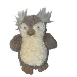 Jellycat Mini Peanut Owl plush stuffed animal - Gray/White 4.5" - Retired
